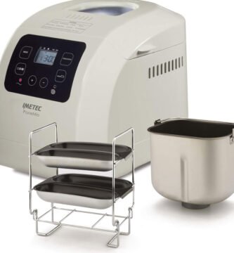 Panificadora Imetec BM 1000 con cubeta extraíble y bandejas para panecillos
