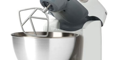 Diseño compacto y funcional de la Amasadora Kenwood Prospero con bol de acero