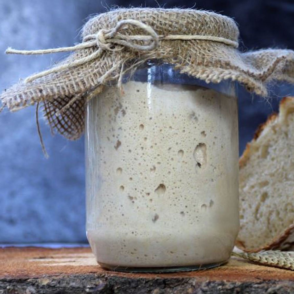 Masa madre natural para hacer pan