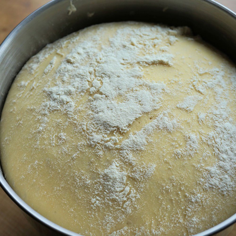 Masa para hacer pan fermentada