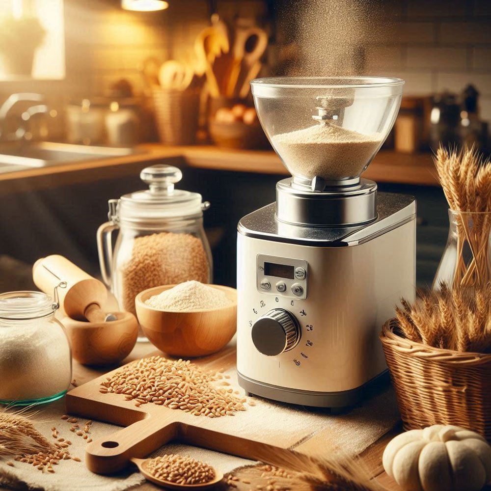 Molino de cereales casero para hacer harina en casa