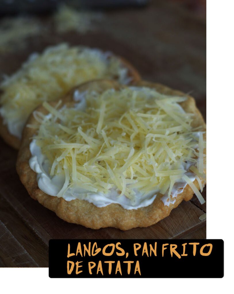 Receta de Langos pan frito de patata