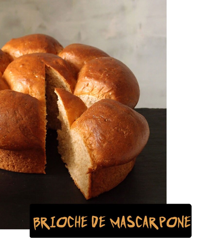 Receta de brioche de mascarpone