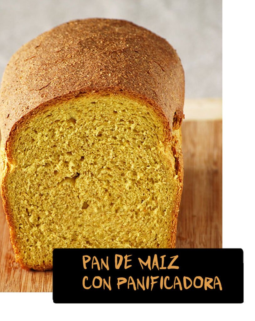 Receta de pan de maíz con panificadora