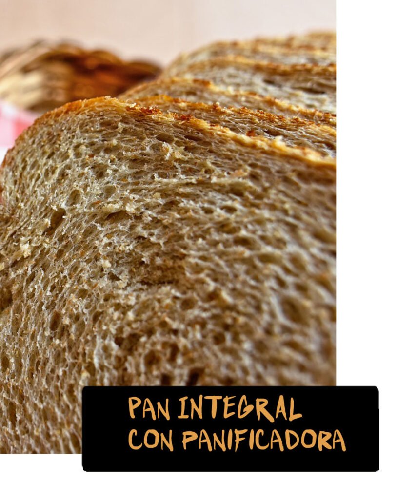 Receta de pan integral tradicional con panificadora