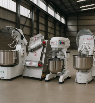 Amasadora en espiral, de rodillos, planetaria y de brazos