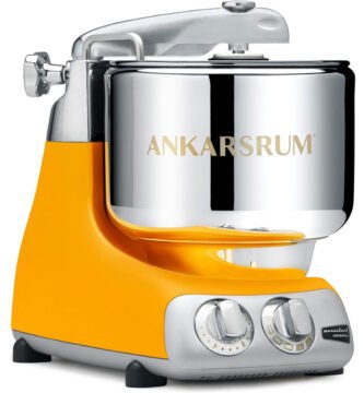 Amasadora Ankarsrum Assistent Original Sun Beam vista frontal en color amarillo Sunbeam