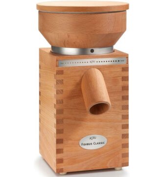 Molinillo de cereales Komo Fidibus Classic con acabado en madera natural