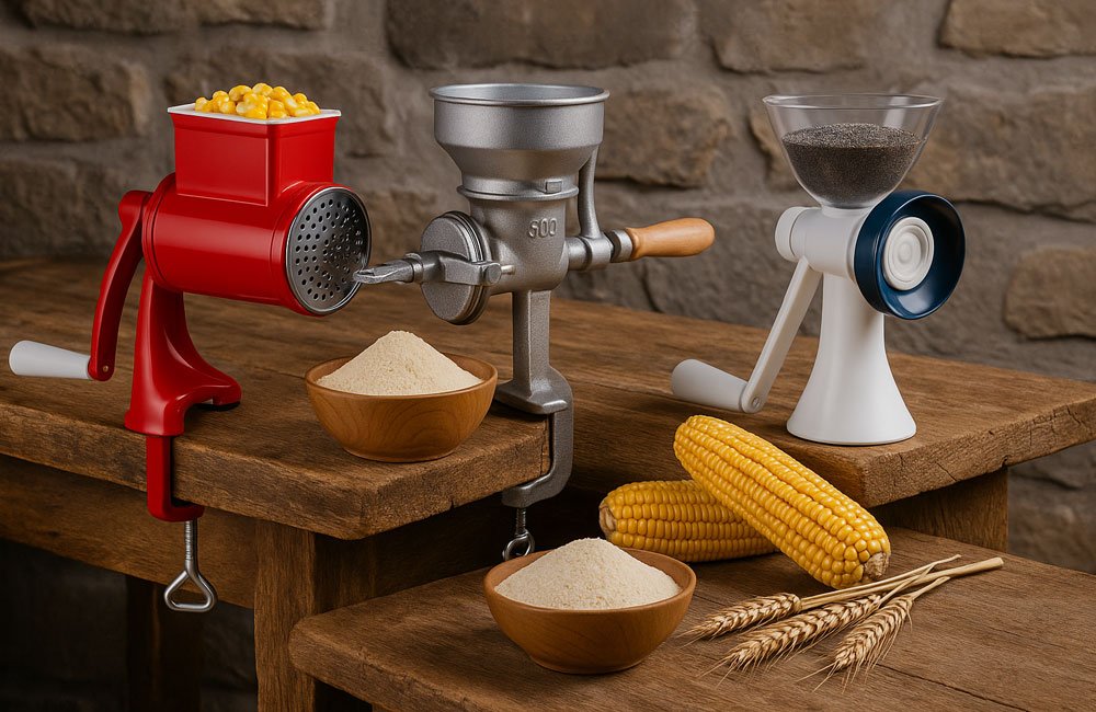 Molinos manuales para hacer harina en casa