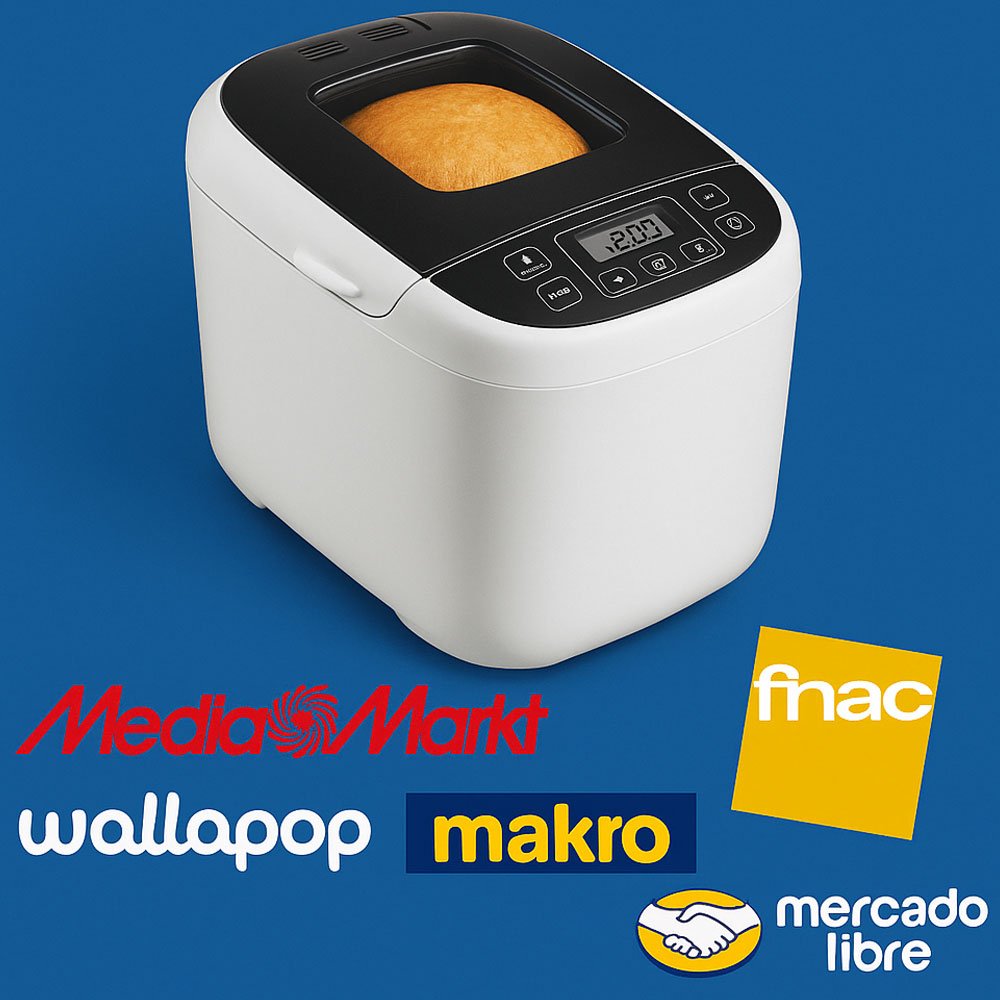 Panificadoras en Mediamarkt, Fnac. Macro, Wallapop y Mercado Libre