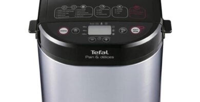 Panificadora Tefal Pain & Délices PF240E38 con diseño elegante en acero inoxidable